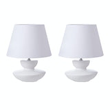 Amalfi Fremont Table Lamp 2pcs Set White 27x27x33.5cm