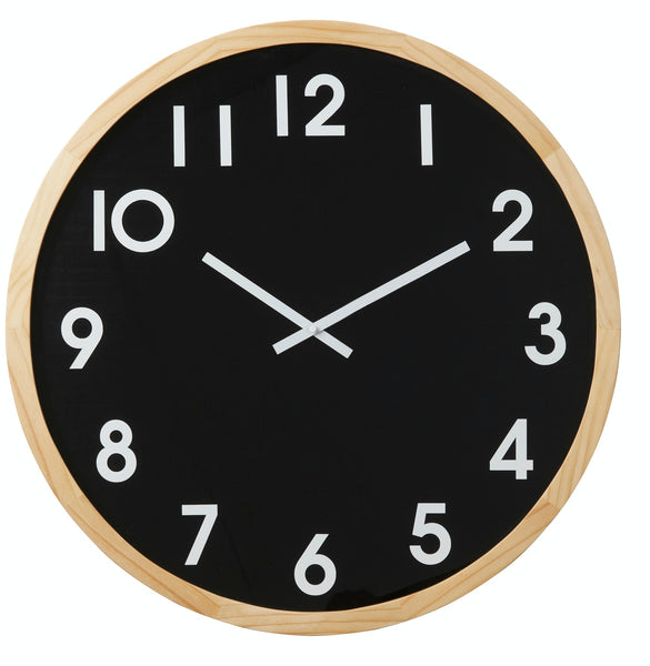 Amalfi Leonard Wall Clock Natural/Black 61x6x61cm