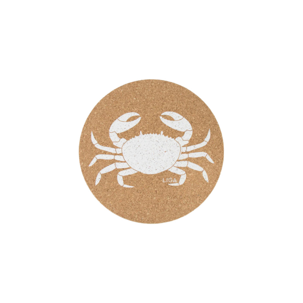 Liga Crab Cork Coaster 10cm | Minimax