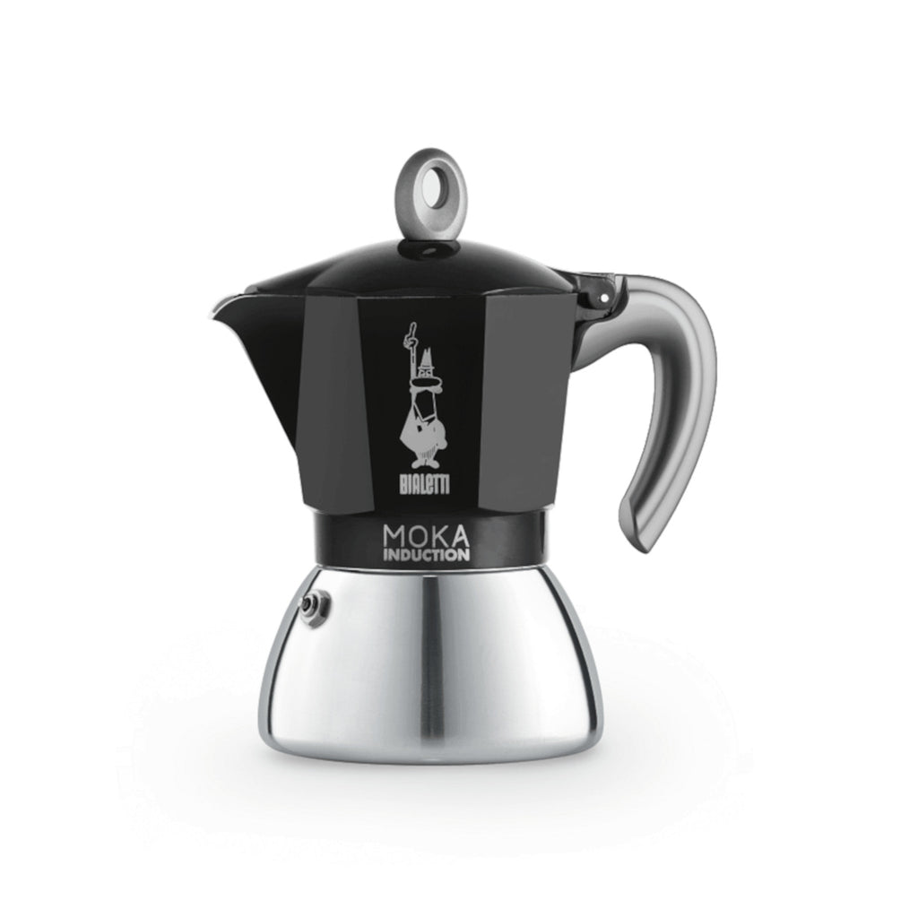Bialetti Moka Induction Coffee Pot Black 6 Cup | Minimax