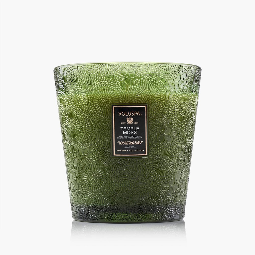 Voluspa Temple Moss 3 Wick Hearth Candle | Minimax