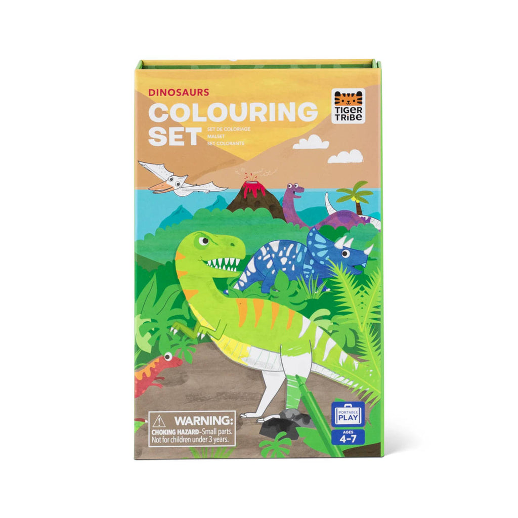 Tiger Tribe Dinosaur Colouring Set | Minimax