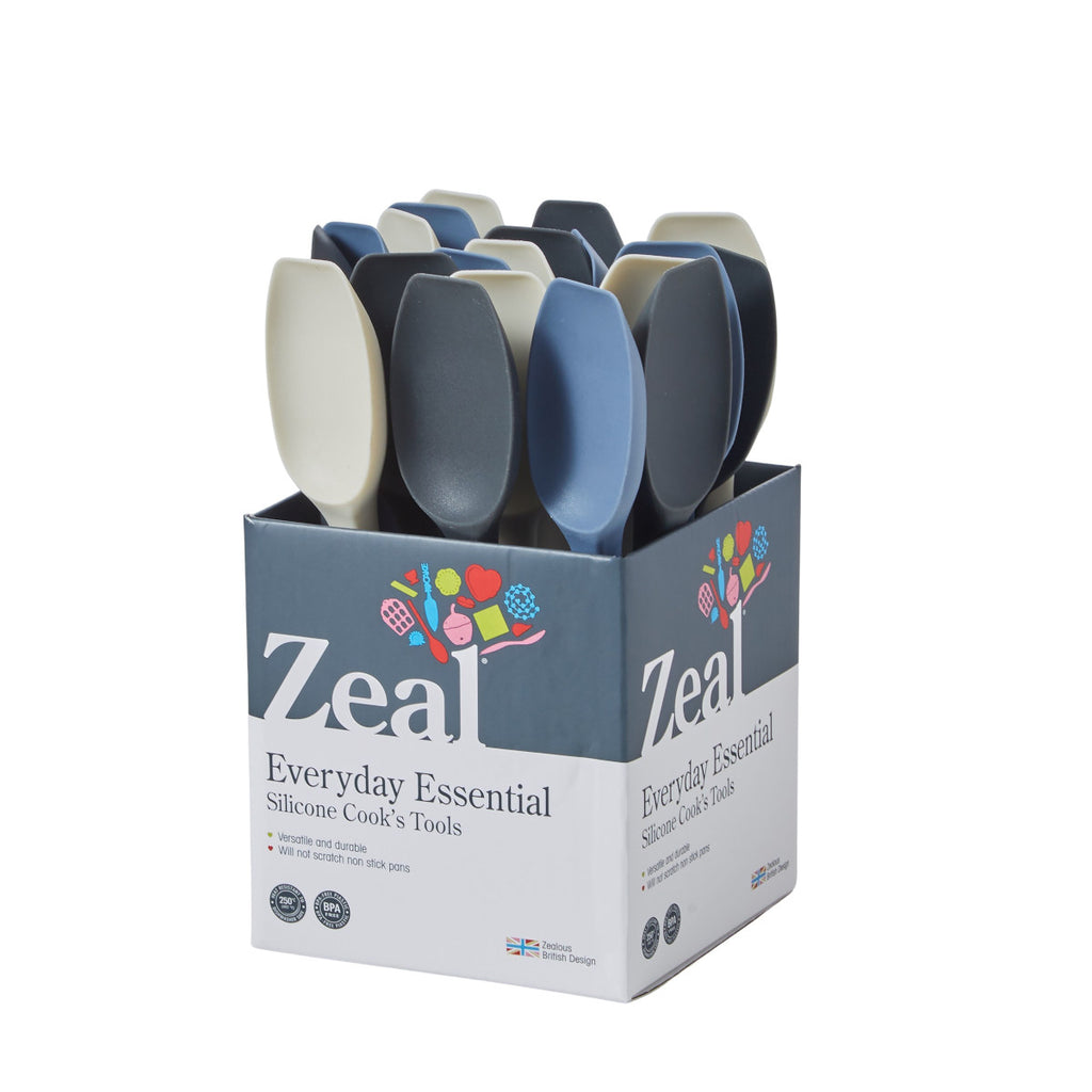 Zeal JSET27L - Set di 3 spatole antiaderenti in silicone, set da 3 pezzi, colore: lime