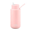 Frank Green Reusable Ceramic Bottle with Straw Lid Blush 1L  | Minimax