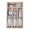 Laguiole Andre Verdier Debutant 24 Piece Cutlery Set White | Minimax