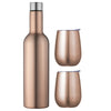 Double Wall Insulated Wine Traveller Set Rose Gold - Minimax