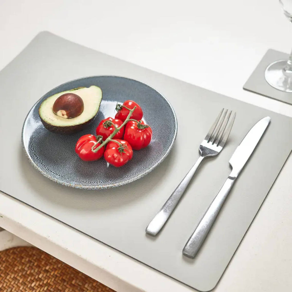 Recycled Leather Placemat Stone - Minimax