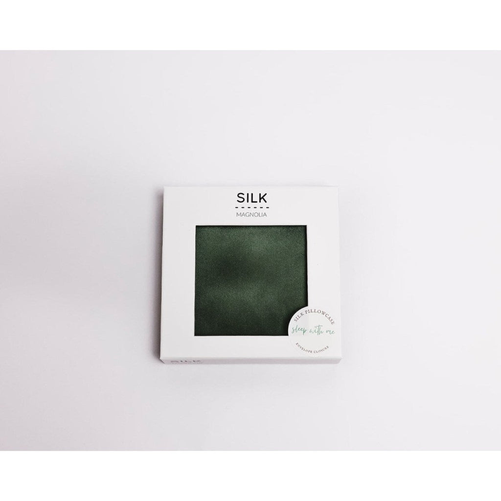 Silk Magnolia Silk Pillowcase Forest Green | Minimax
