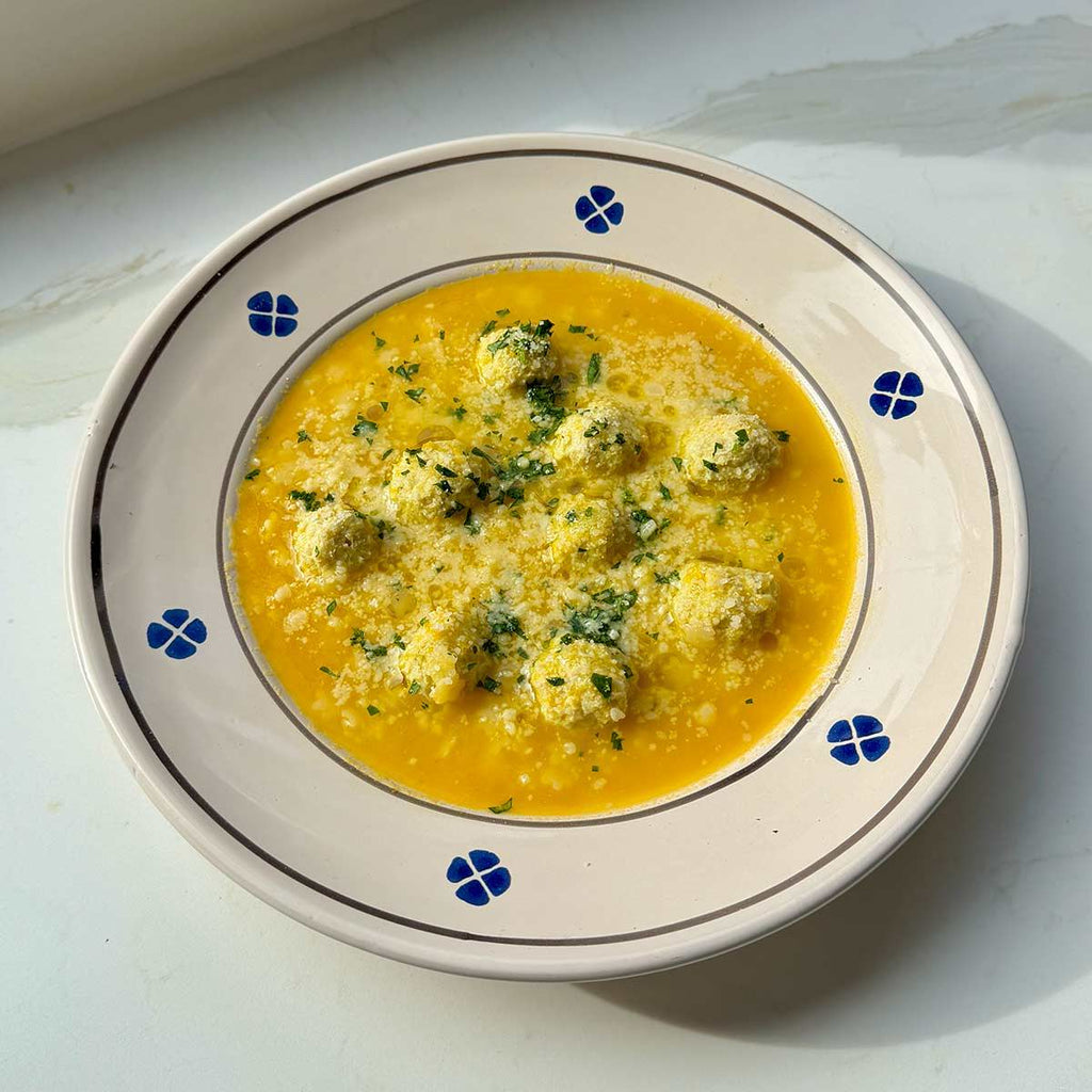Nonna's Pastina with Chicken Meatballs