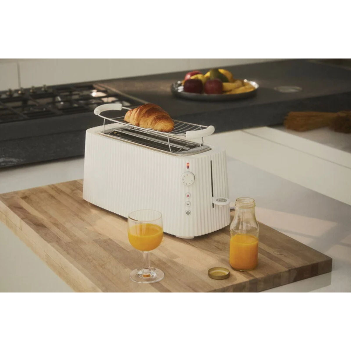 Alessi Plissé Toaster 4 Slice White | Minimax