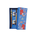 Tokyo Design Lucky Cat Chopstick with Rest 4 Pieces Set