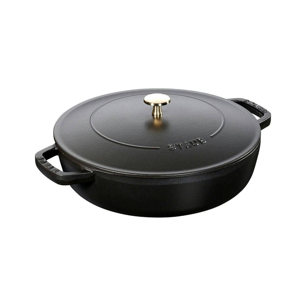Staub Saute Pan Chistera Round - 26cm Black