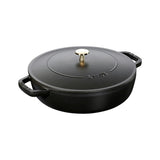 Staub Saute Pan Chistera Round - 26cm Black