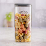 Kilner Fresh Storage Square Jar 1.5L | Minimax - with pasta inside