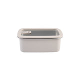 Oasis Microwave Safe Rectangular Stainless Steel Container Oat 1.1L
