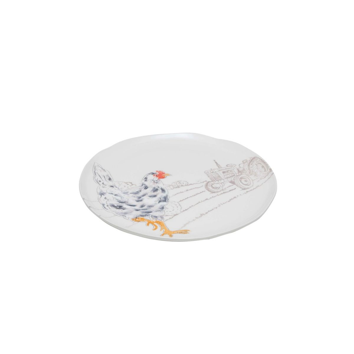 Ceramiche Fabbro Hen Tractor Plate 29cm | Minimax