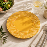 Bordallo Pinheiro Bicos Yellow Dinner Plate