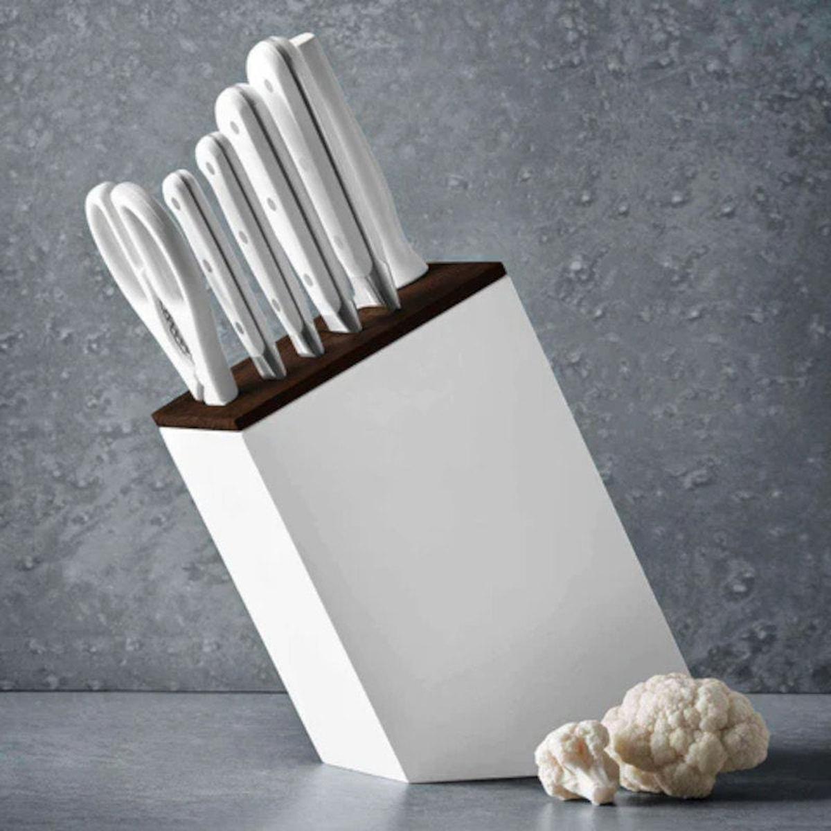 Wusthof Classic White Knife Block Set 7 Piece With Bread Knife