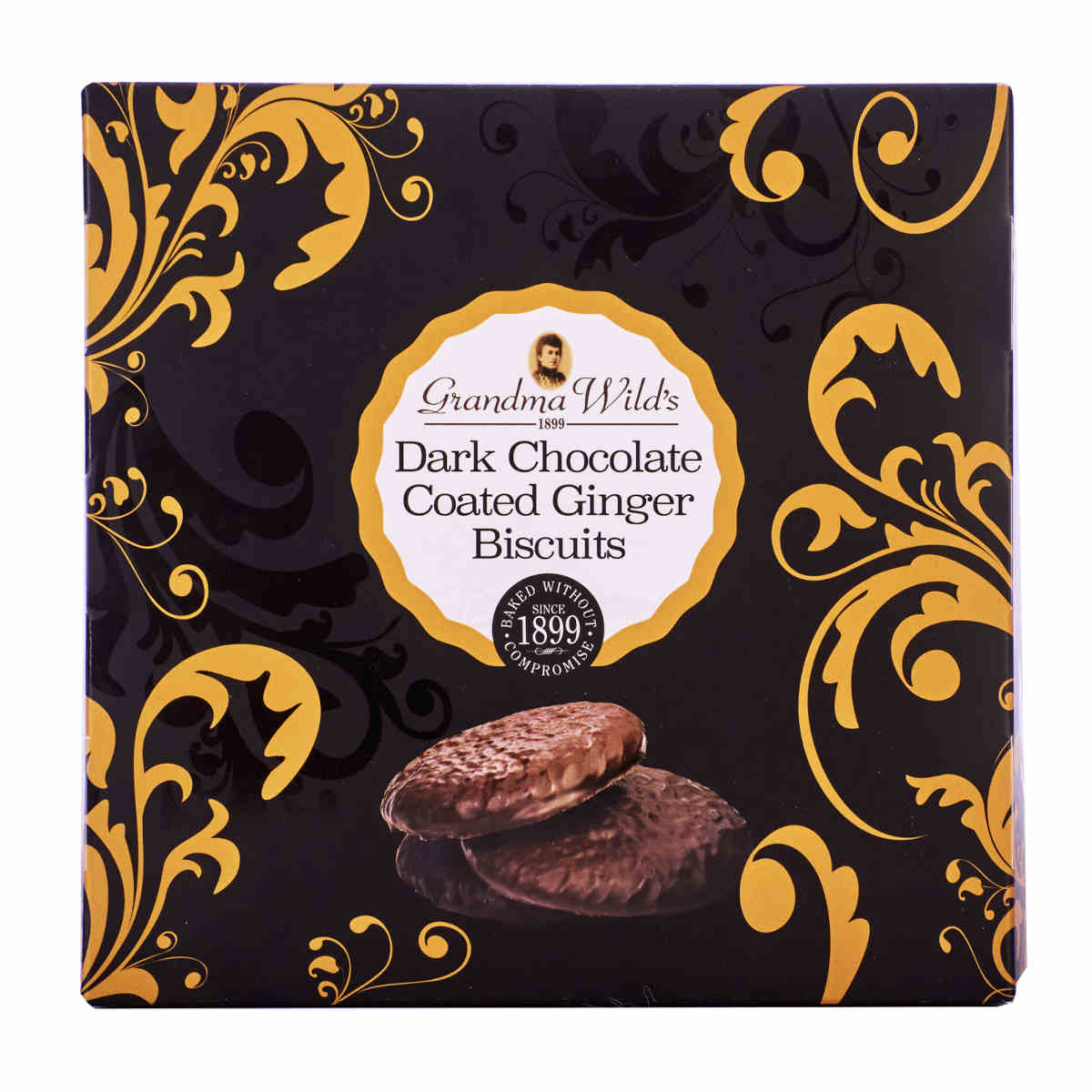 Grandma Wild's Dark Chocolate Coated Ginger Biscuits 200g