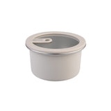 Oasis Microwave Safe Round Stainless Steel Container Oat 680ml