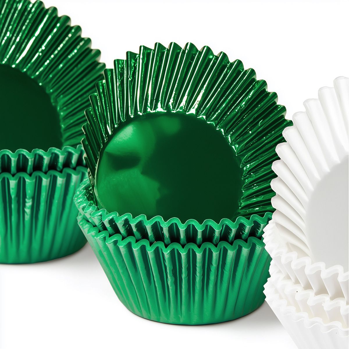Papyrus Foil Baking Cups Green Pack of 50