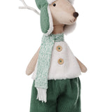 Noel Bob Standing Reindeer Christmas Decoration Green/White 75cm | Minimax