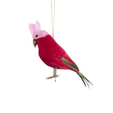 Vixen & Velvet Efina Feather Bird Decoration Red 20cm | Minimax