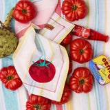Kip&Co Bellissimo Stripe Embroidered Napkin 45cm Set of 4