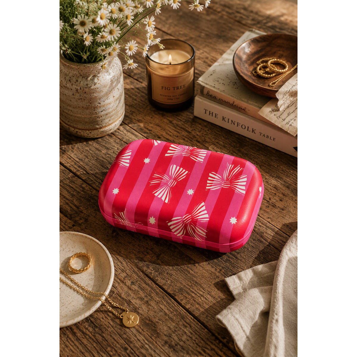 Annabel Trends Safe Keeper Jewelry & Travel Case Gum Blossom