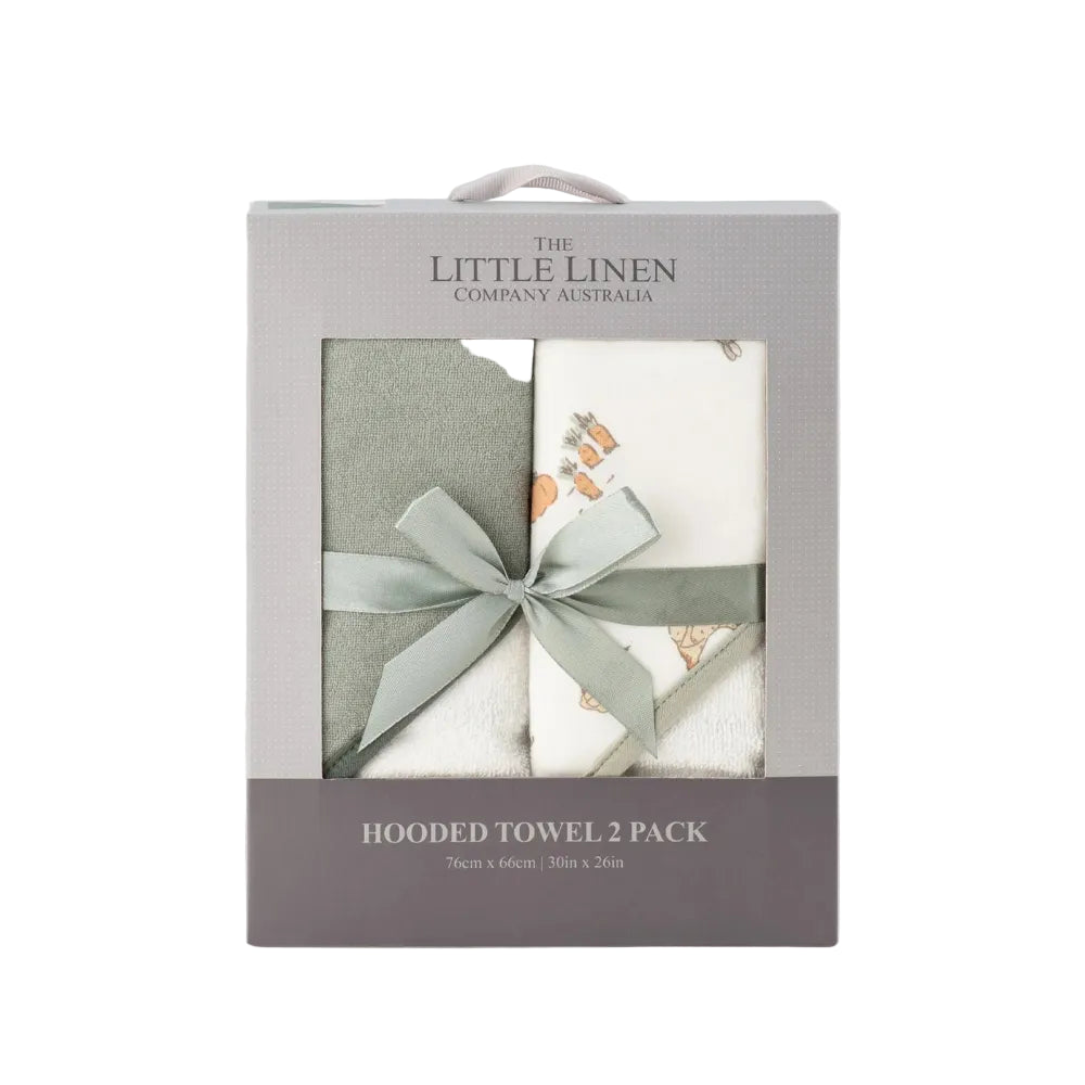 The Little Linen Farmyard Lamb Hooded Towels Hooded Towels Pack of 2 | Minimax