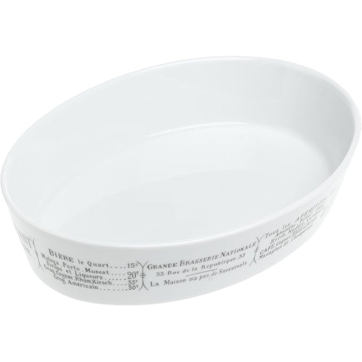 Pillivuyt Brasserie Deep Oval Baker 23cm
