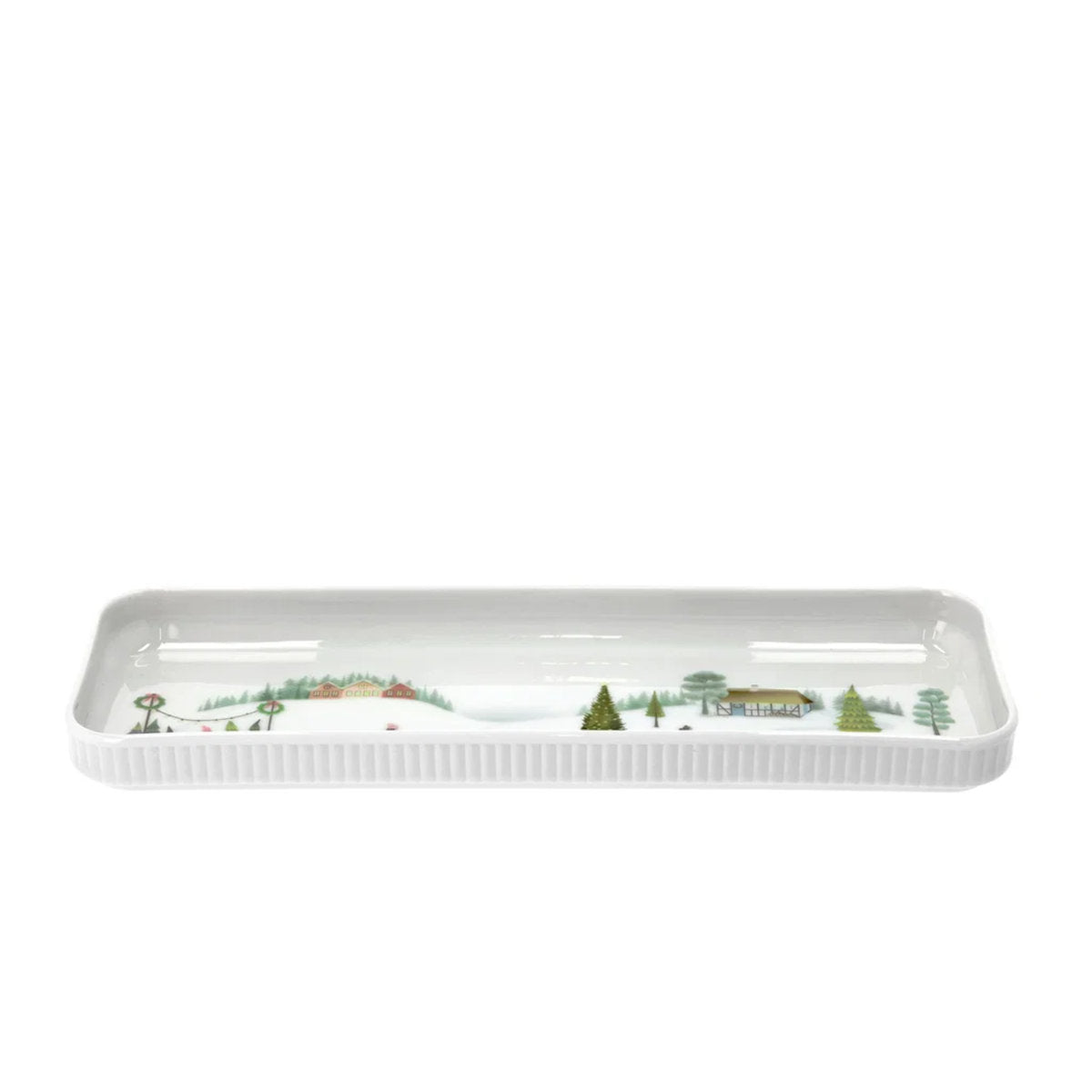 Pillivuyt Vinter Plisse Rectangular Platter Dish 36x12cm