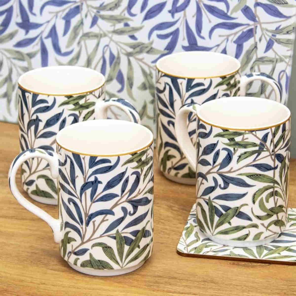 William Morris Willow Bough Mugs 315ml (Set of 4) | Minimax