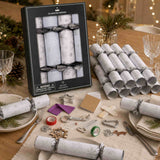 Celebration Crackers Deluxe Icy Snowflake Cracker 30cm (Set of 12) | Minimax