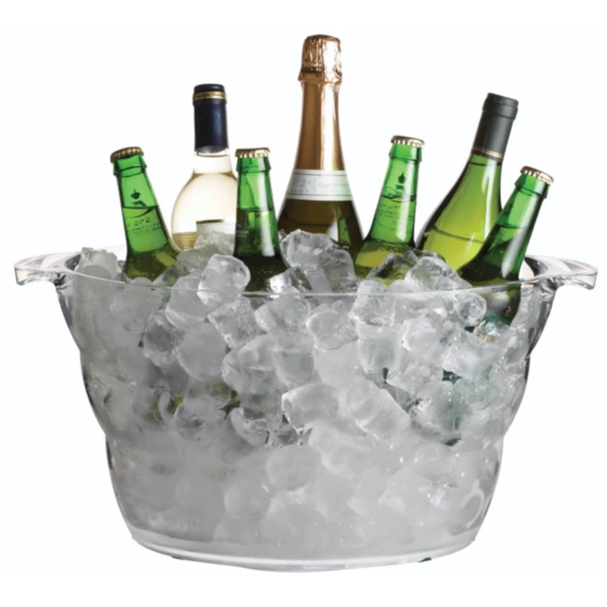 BarCraft Oval Drinks Cooler Acrylic Large