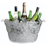 BarCraft Oval Drinks Cooler Acrylic Large