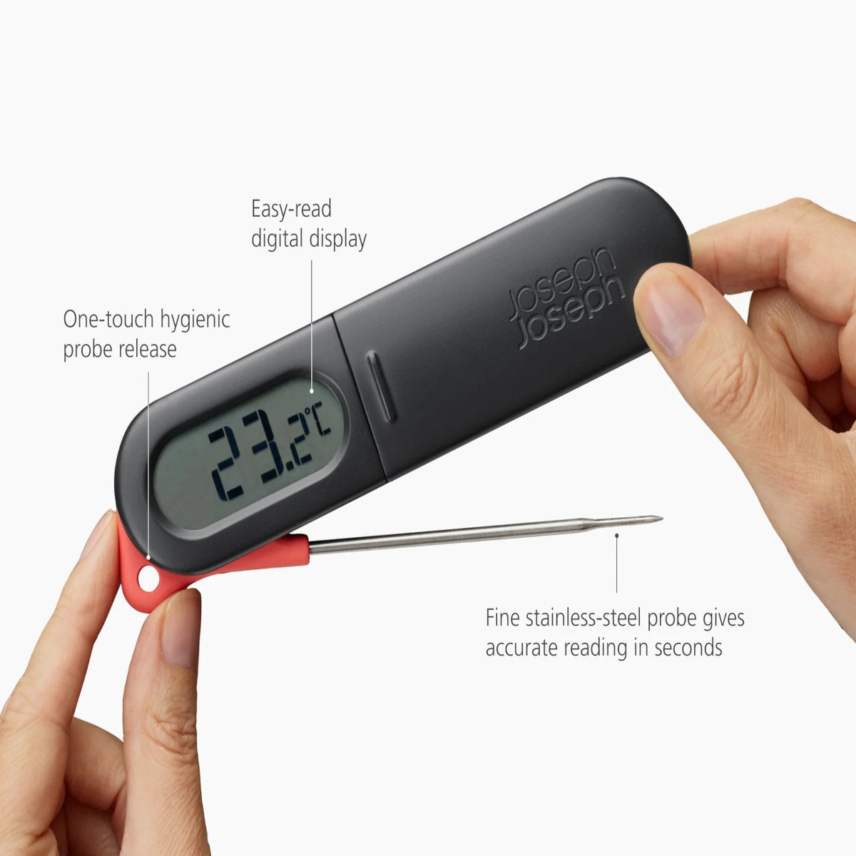 Joseph Joseph ThermaPoint Black Digital Probe Thermometer | minimax