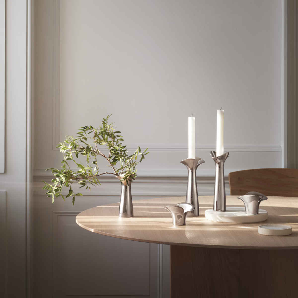 Georg Jensen Bloom Botanica Tea Light Candleholder 2 pcs | Minimax