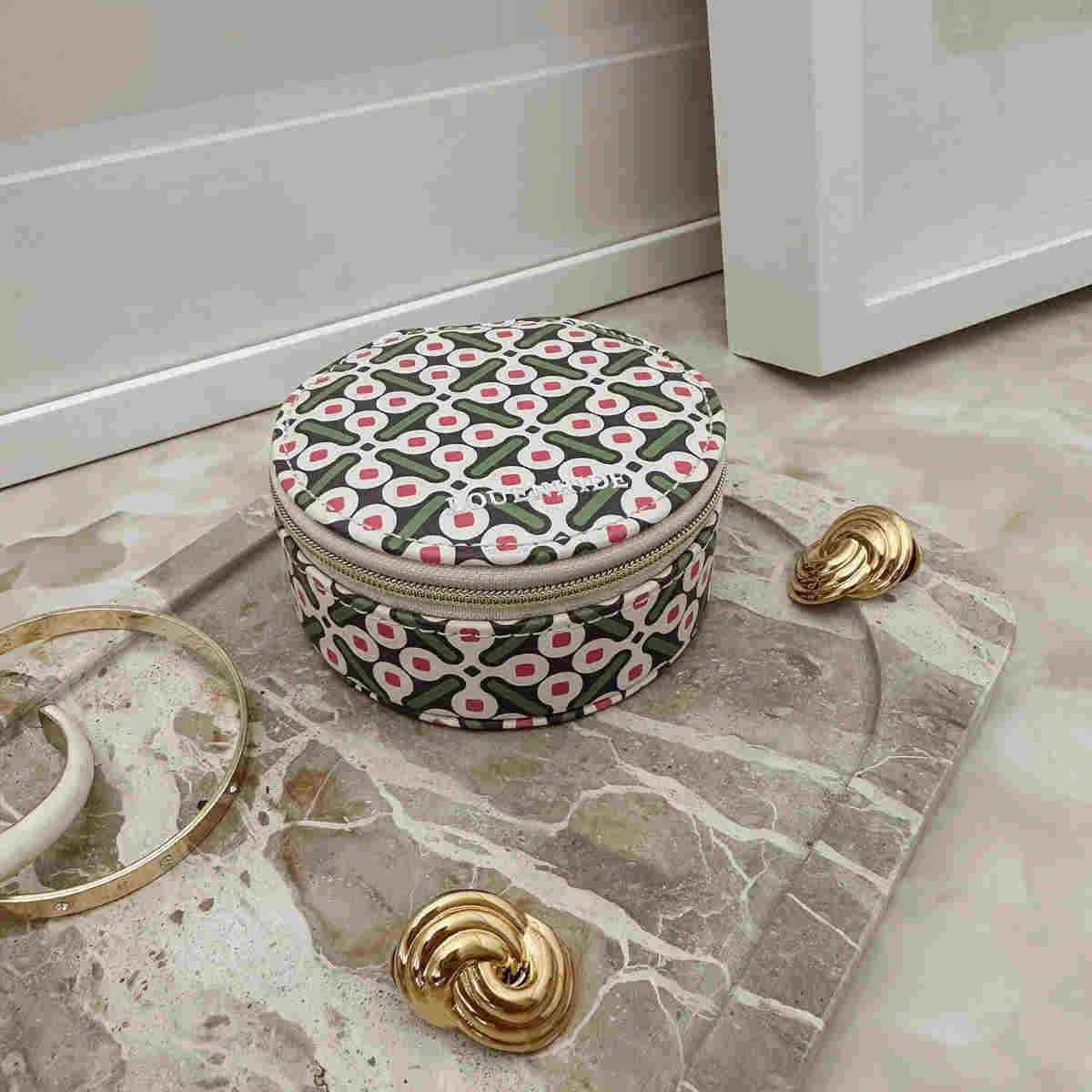 Sisco Round Jewellery Box Retro Olive | Minimax