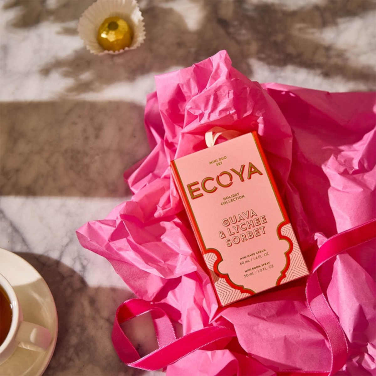 Ecoya Guava Lychee Hand Cream/Room Spray Festive Duo | Minimax