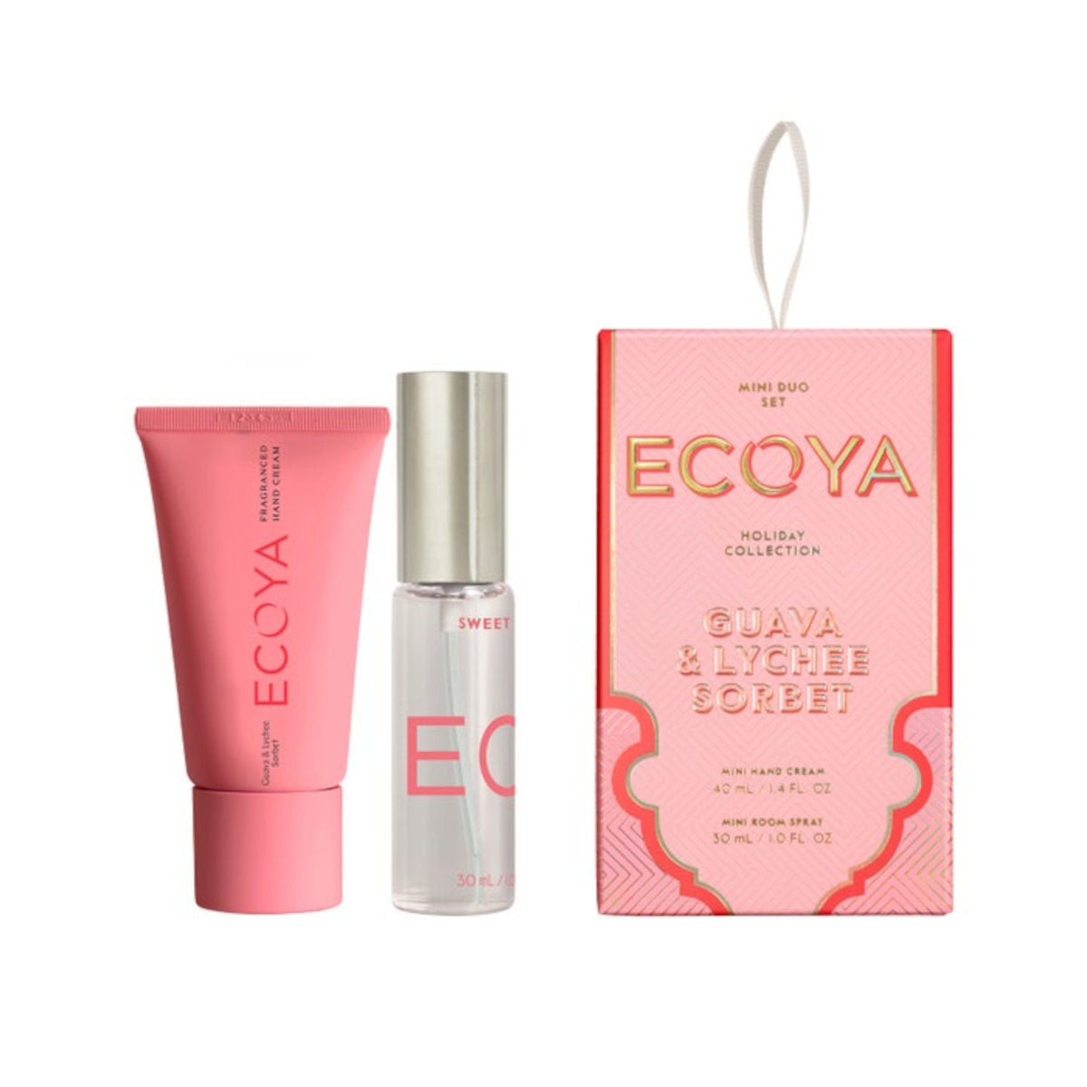 Ecoya Guava Lychee Hand Cream/Room Spray Festive Duo | Minimax