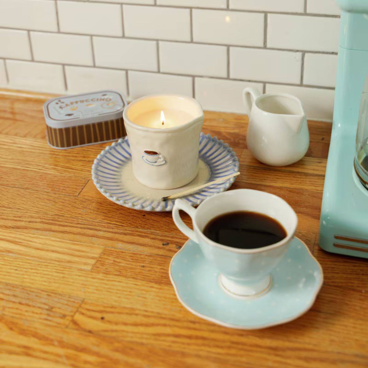 Paddywax Bistro Cappuccino Ceramic Candle 226G