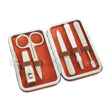 Annabel Trends Leather Look Manicure Set Tan