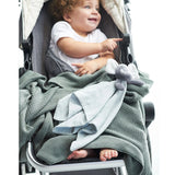 Little Bamboo Erin the Elephant Baby Comforter | Minimax - with a baby in stroller
