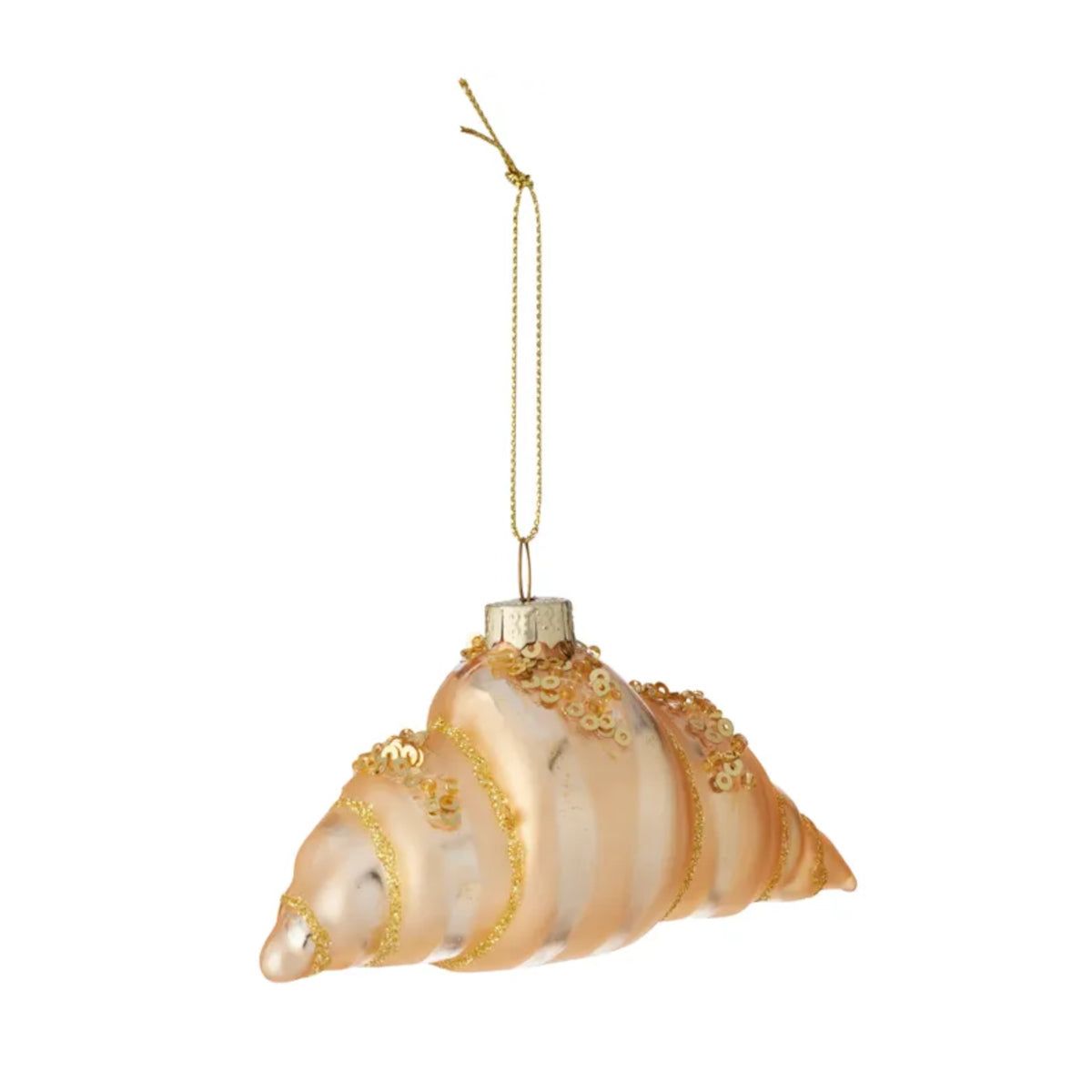 Gala Croissant Ornament Glass 10x5.5cm | Minimax