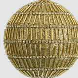 Florabelle Bugle Bead Bauble Gold 10cm