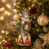 Florabelle Circus Dog Wreath Resin Decoration 12cm
