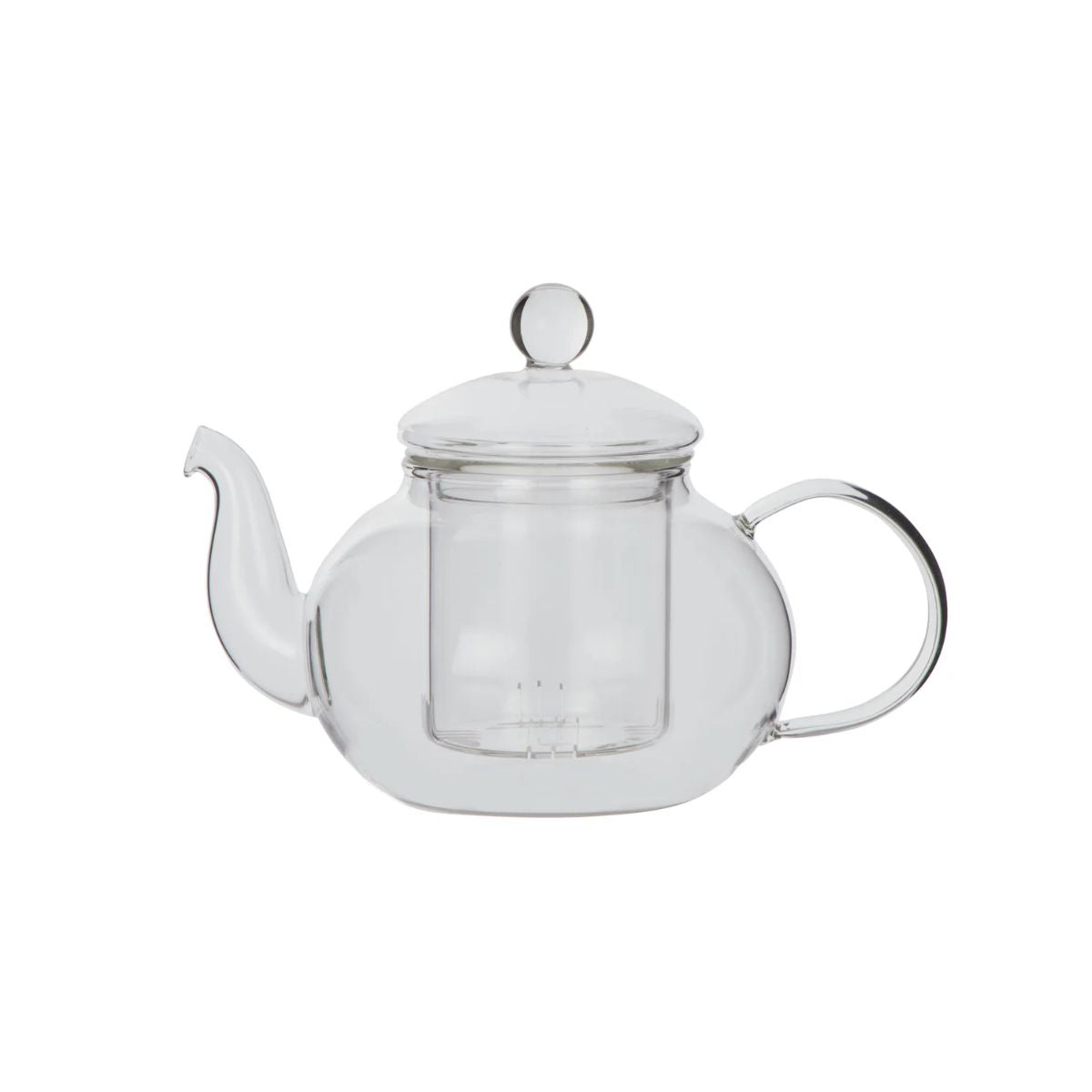 Leaf & Bean Teapot With Glass Infuser Clear 600ml