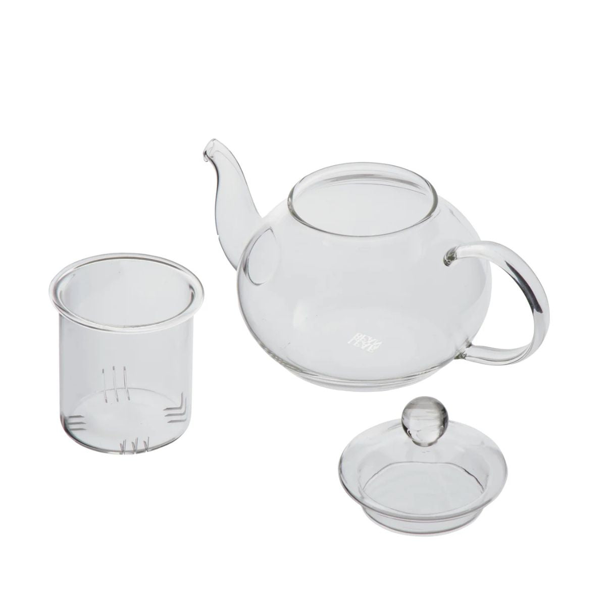 Leaf & Bean Teapot With Glass Infuser Clear 600ml