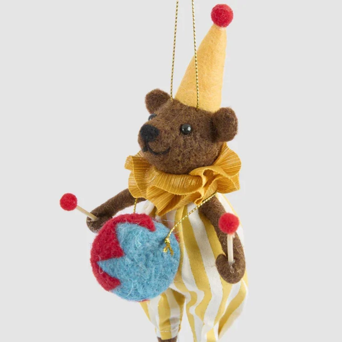 Florabelle Drumroll Circus Bear Hanging Decoration 17cm